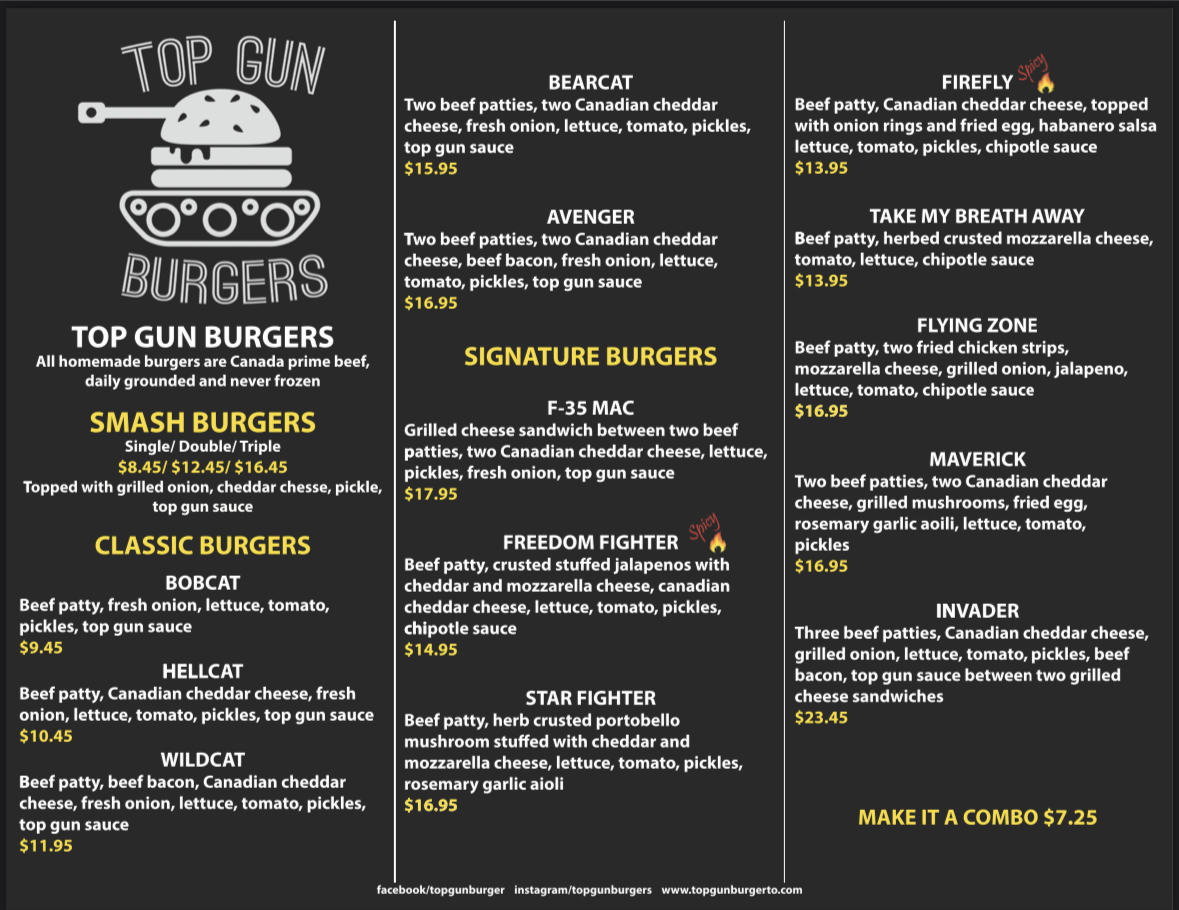 Top Gun Burger (Keele St.) photo 2